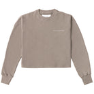 French Terry Crop Sweatshirt Truffle Made in Canada - Province of Canada