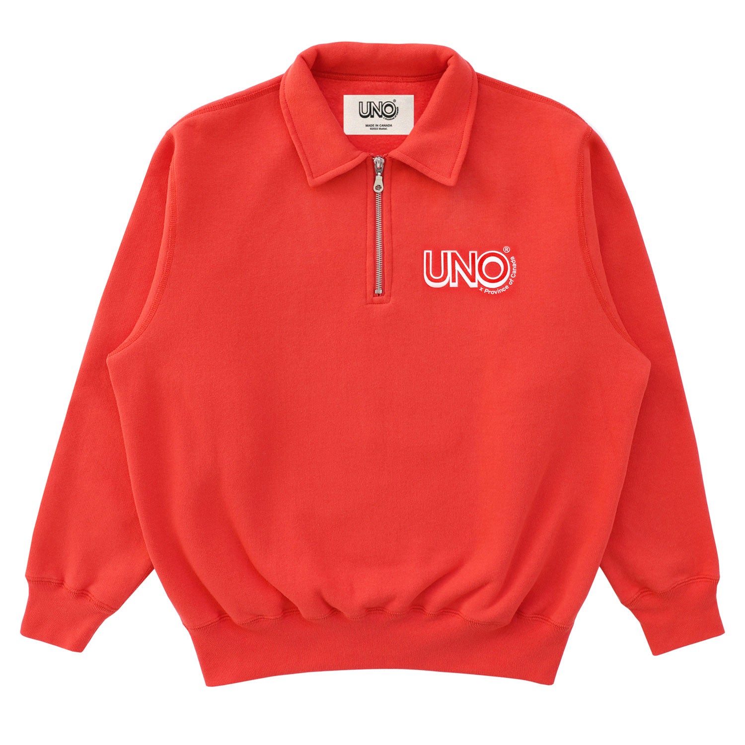 Uno Half Zip Tart Red - Made in Canada - Province of Canada