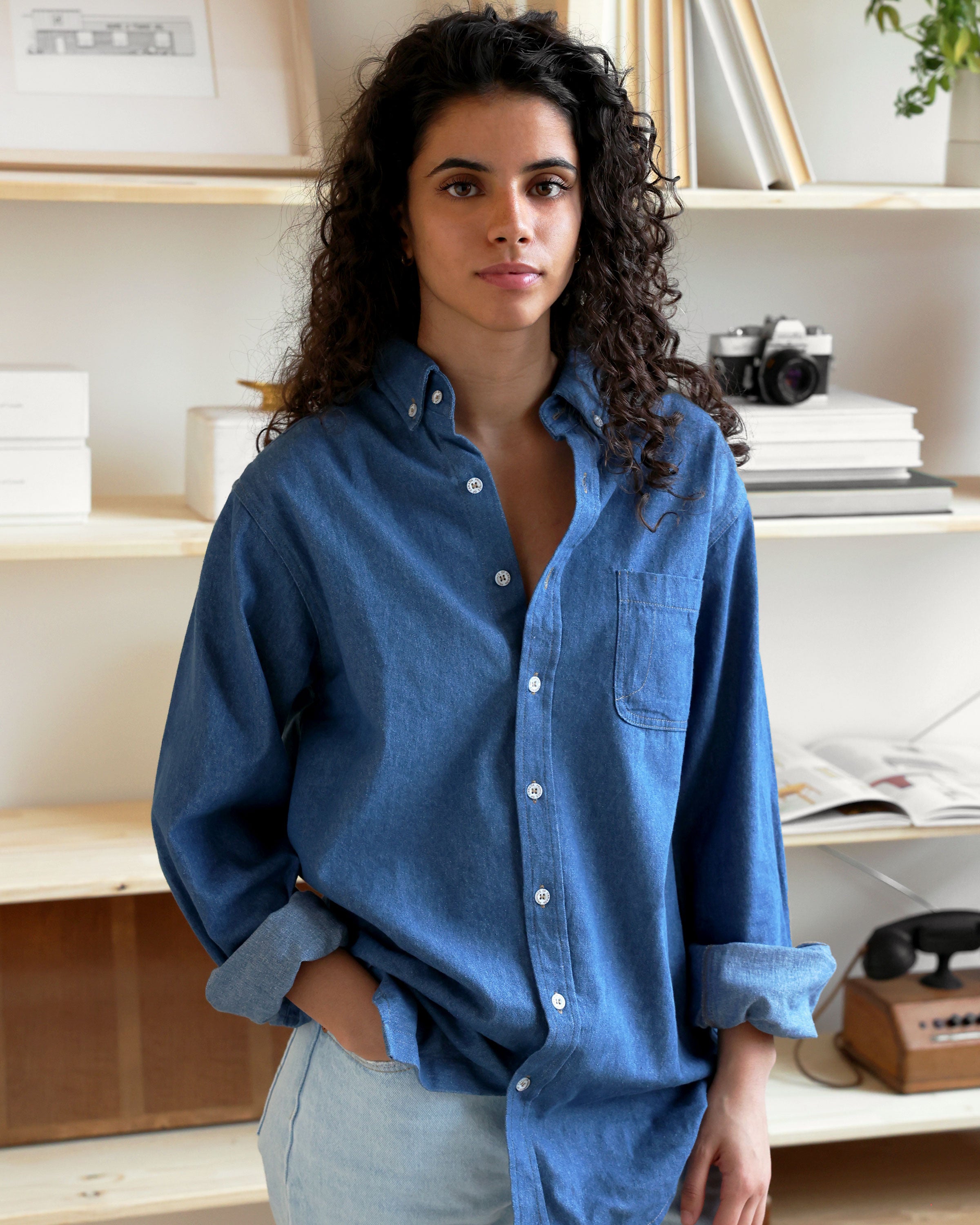 Dark Wash Denim Shirt - Made in Canada - Province of Canada