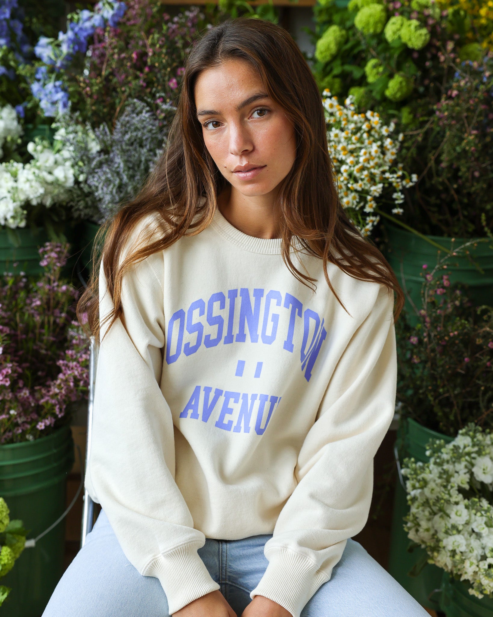 Ossington Fleece Sweatshirt Cream - Made in Canada - Province of Canada