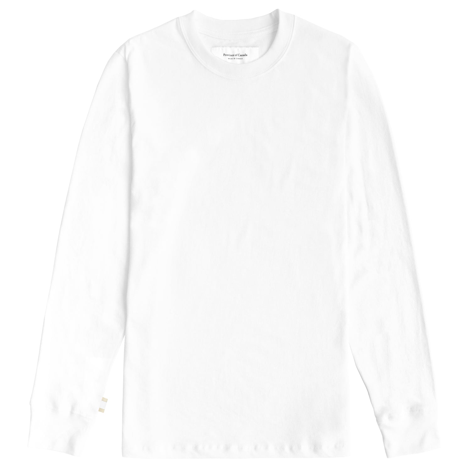 Made in Canada Organic Cotton Monday Long Sleeve Tee White - Unisex - Province of Canada