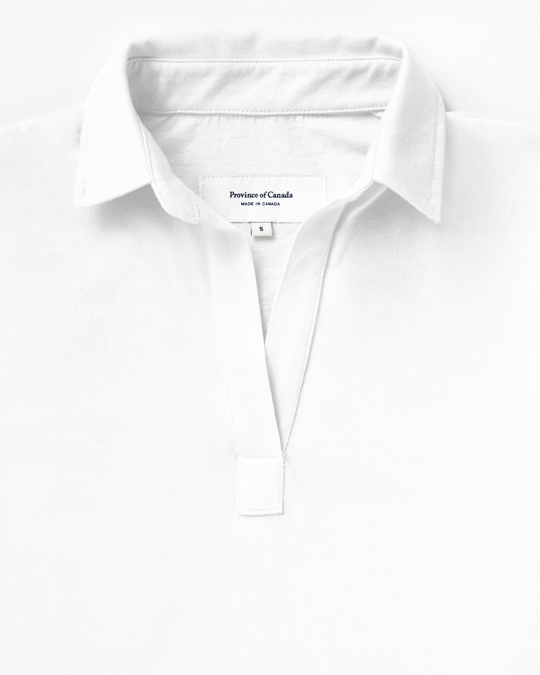 Thursday Popover Tee White - Made in Canada - Province of Canada
