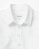 Made in Canada 100% Cotton Boxy Oxford Shirt White - Womens - Province of Canada 
