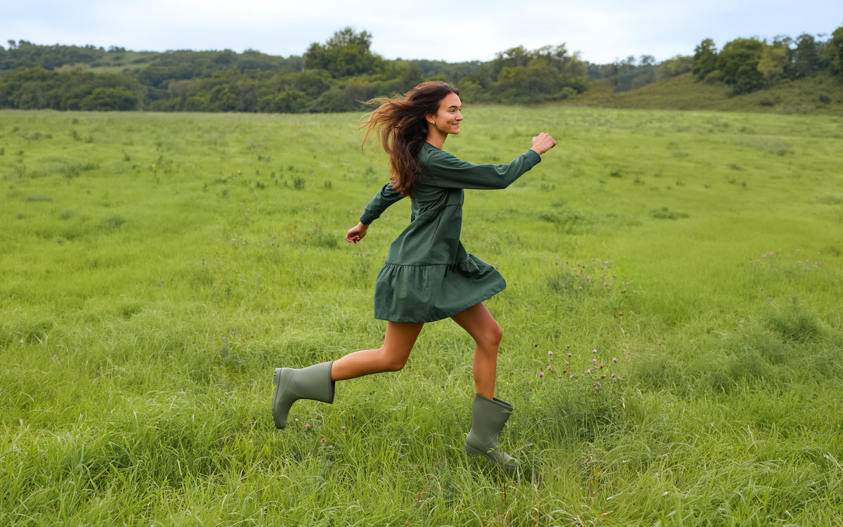Model wearing the Tier Dress from Province of Canada