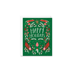 Woodland Garland Holidays Greeting Card - Made in Canada - Province of Canada