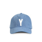 Made in Canada 100% Cotton Kids Letter Y Baseball Hat Light Blue Denim - Province of Canada