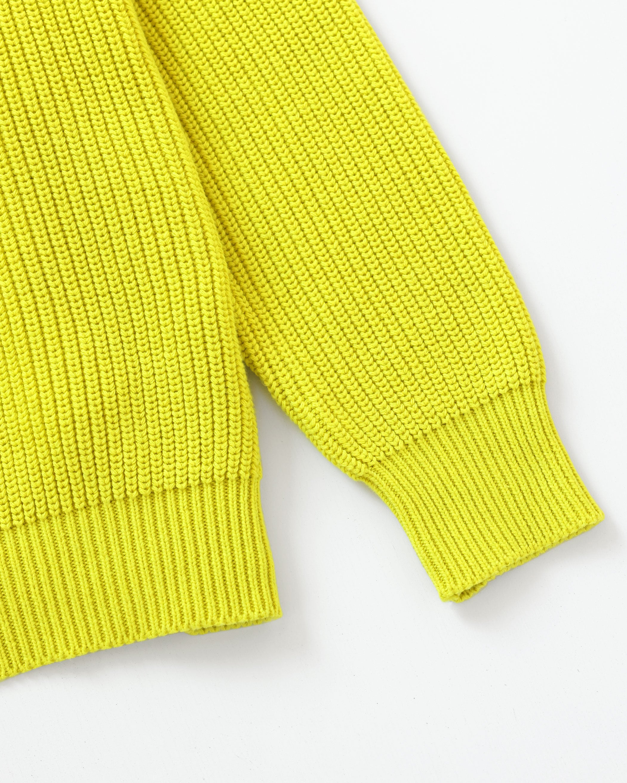 Made in Canada 100% Cotton Knit Sweater Citrus Yellow Neon - Unisex - Province of Canada