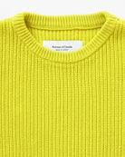 Made in Canada 100% Cotton Knit Sweater Citrus Yellow Neon - Unisex - Province of Canada