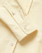 Made in Canada 100% Cotton Oxford  Stripe Button Down Shirt Butter Yellow - Unisex - Province of Canada