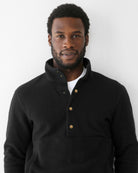 Made in Canada Reverse Fleece Pullover Black Unisex - Province of Canada