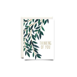 Thinking of You Leaves Greeting Card - Made in Canada - Province of Canada