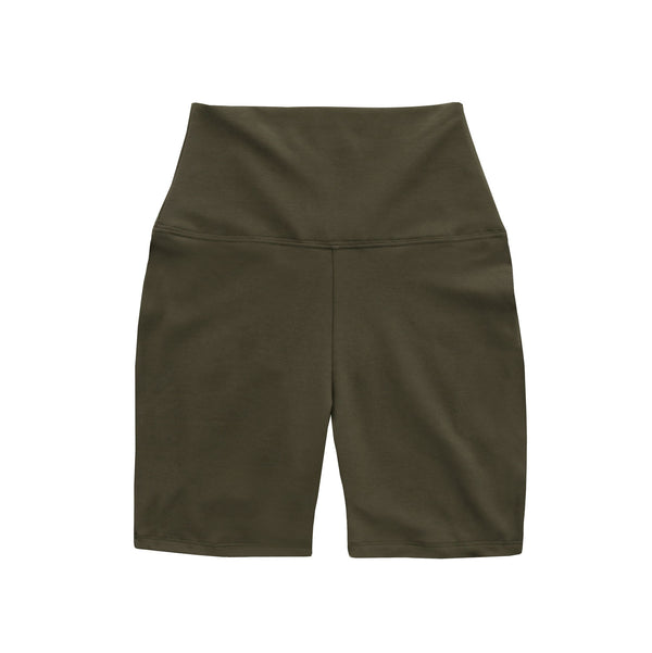 Made in Canada Organic Cotton Everyday Bike Shorts Olive - Province of Canada