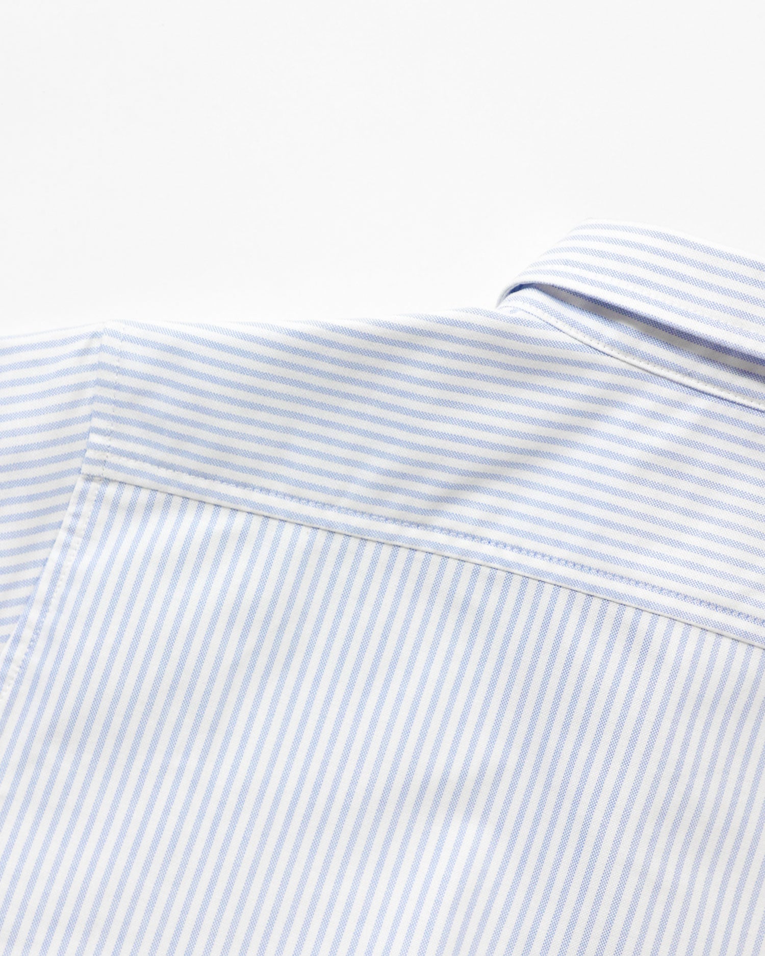 Made in Canada 100% Cotton Button Up Blue Oxford Stripe Dress Shirt Mens Unisex - Province of Canada