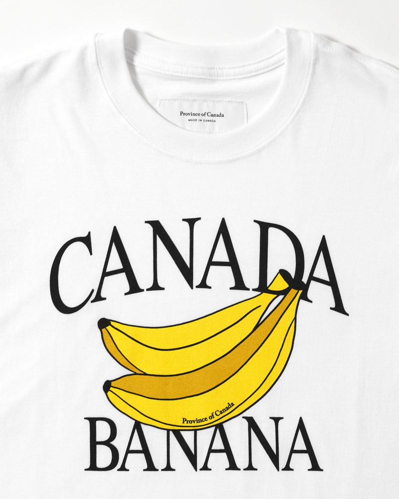Canada Banana Tee White - Made in Canada - Province of Canada