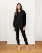 Made in Canada 100% Cotton French Terry Long Sweatshirt Tunic Black - Province of Canada