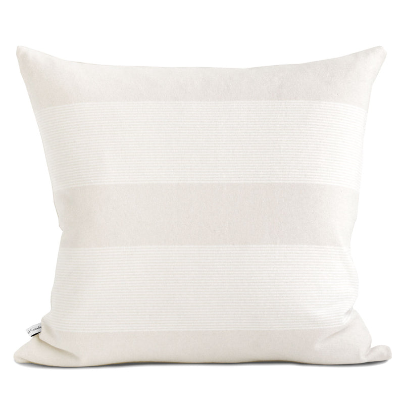 Made in Canada Brant Cushion Pillow Ivory and White - Province of Canada Home Collection