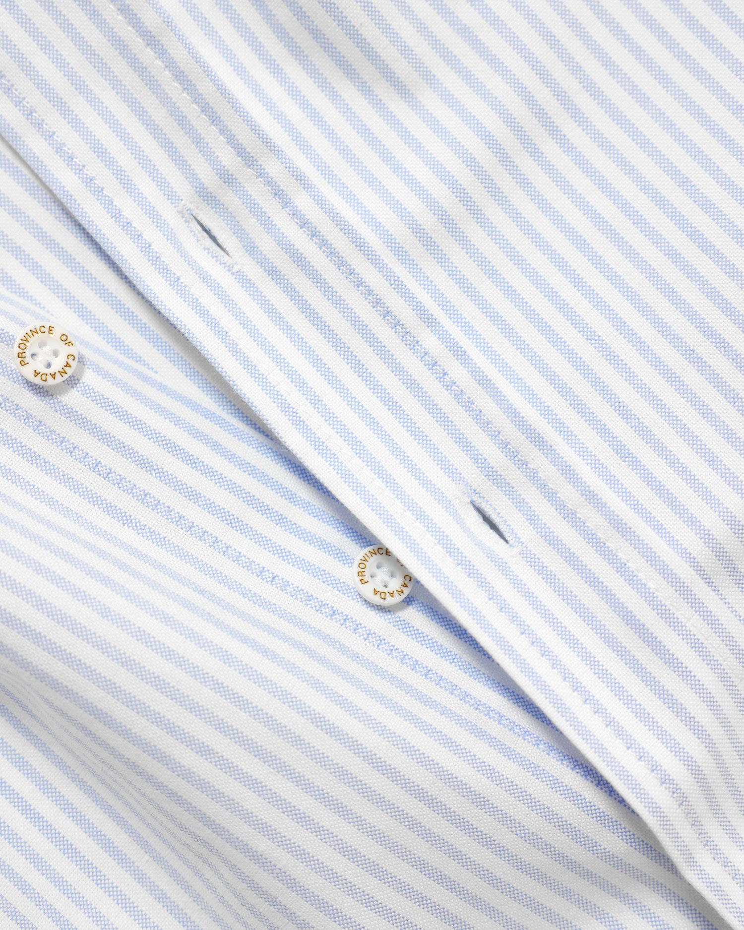 Oxford Stripe Button Down Shirt - Made in Canada - Province of Canada
