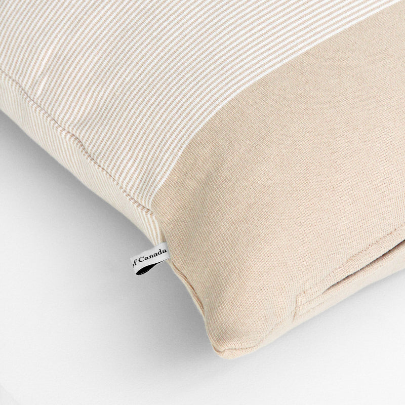 Made in Canada Carson Cushion Beige and White - Province of Canada Home Collection