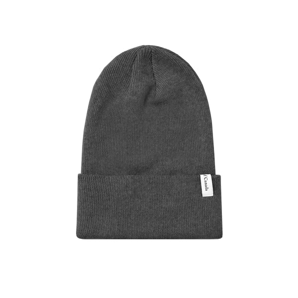 Charcoal Made in Canada Ribbed Cotton Toque Beanie - Province of Canada