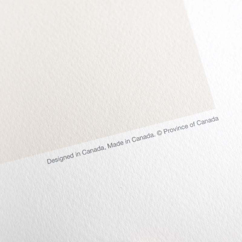 Canada Cafe Print - 24" x 36" 100% Cotton Fine Art Archival Paper Textured Matte Finish - Printed in Canada