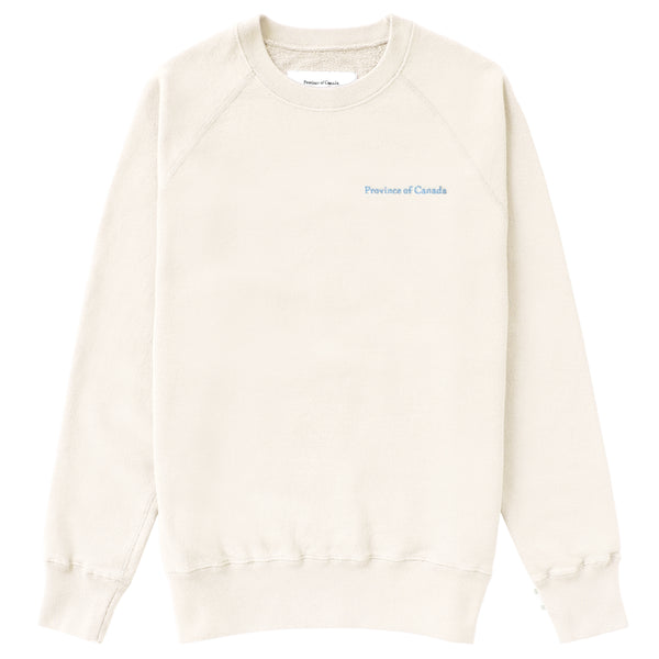 Made in Canada 100% Cotton French Terry Sweatshirt Natural Unisex - Province of Canada