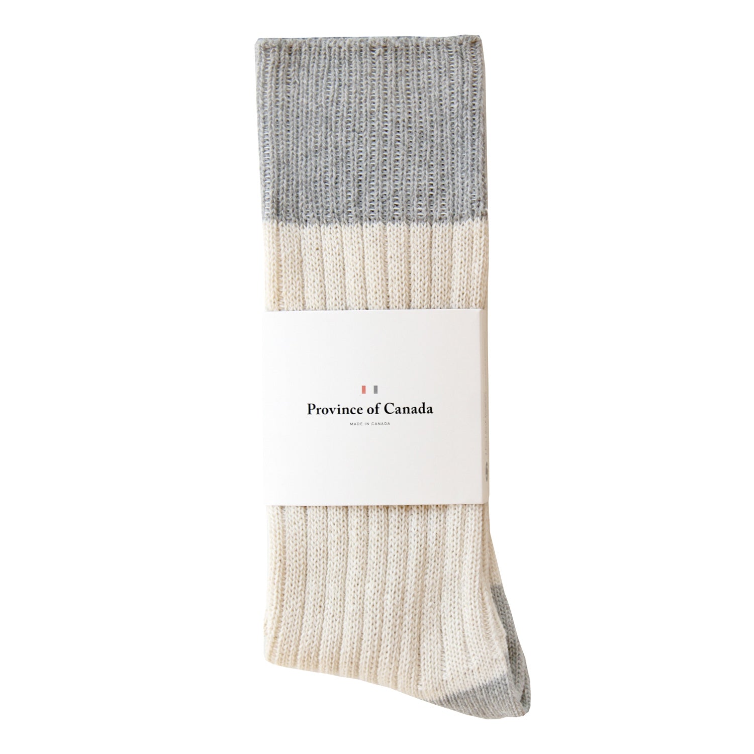 Cotton Cream Block Sock - Made in Canada