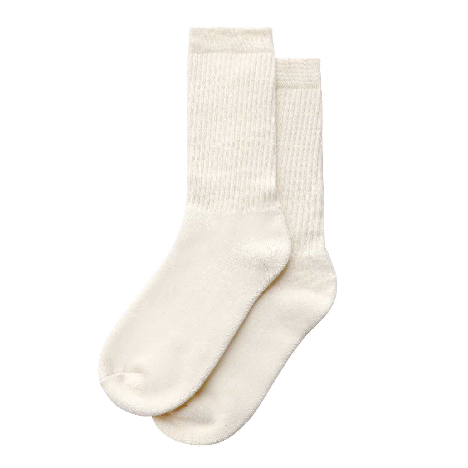 Made in Canada Organic Cotton Everyday Crew Sock Natural Cream - Province of Canada