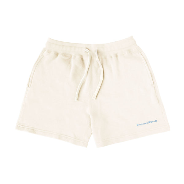 Made in Canada 100% Cotton French Terry Sweatshort Cream Unisex - Province of Canada
