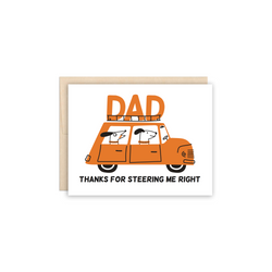Dog Driver Father's Day Greeting Card - Made in Canada - Province of Canada