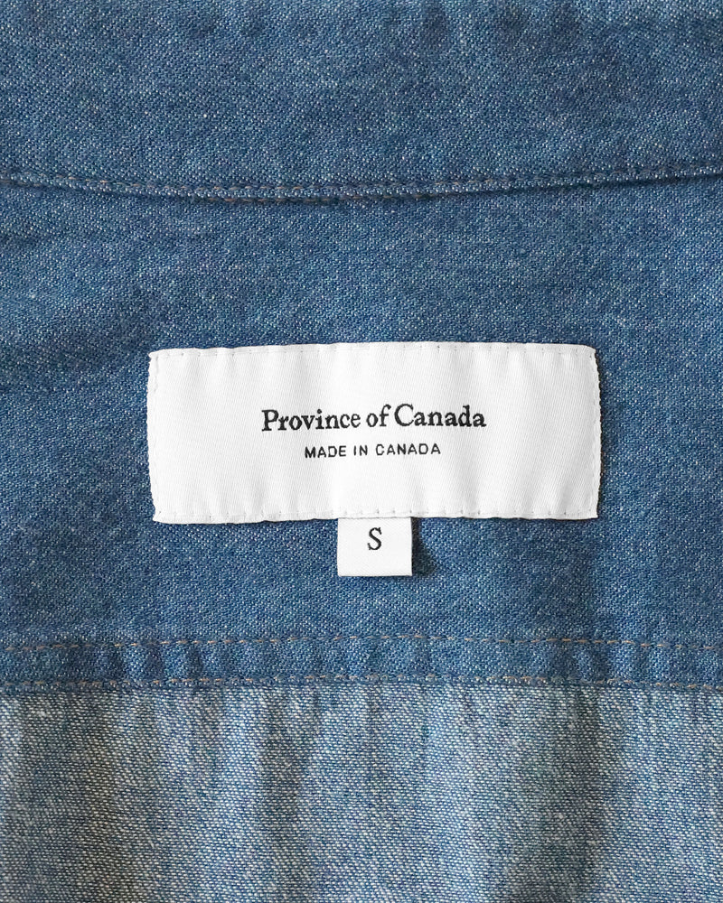 Made in Canada Canadian Tuxedo 100% Cotton Dark Wash Denim Jean Shirt Unisex - Province of Canada