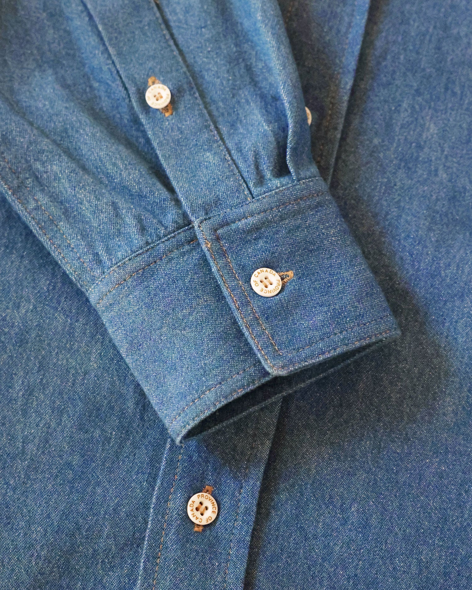 Made in Canada Canadian Tuxedo 100% Cotton Dark Wash Denim Jean Shirt Unisex - Province of Canada