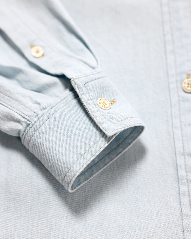 Made in Canada 100% Cotton Light Wash Denim Shirt Unisex - Province of Canada