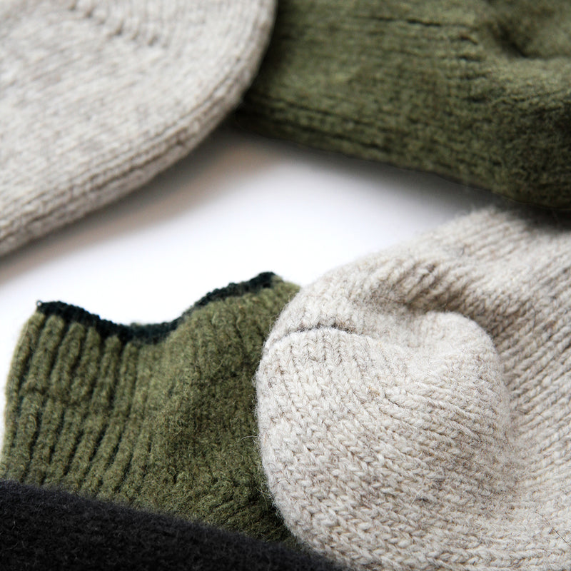 Slipper Socks Natural 100% Wool - Made in Canada - Province of Canada