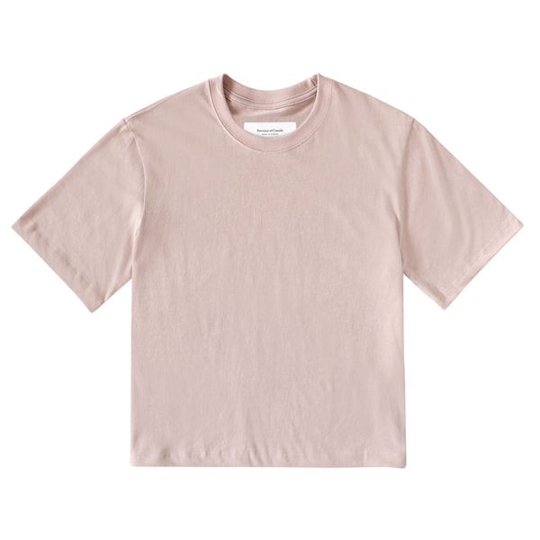 Made in Canada 100% Organic Cotton Monday Crop Top Dusk Dirty Pink Champagne - Province of Canada