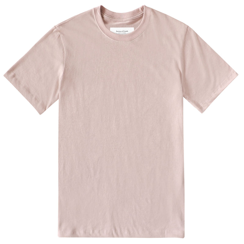 100% Organic Cotton Made in Canada Monday Tee T-Shirt Dusk Dirty Pink Champagne - Province of Canada