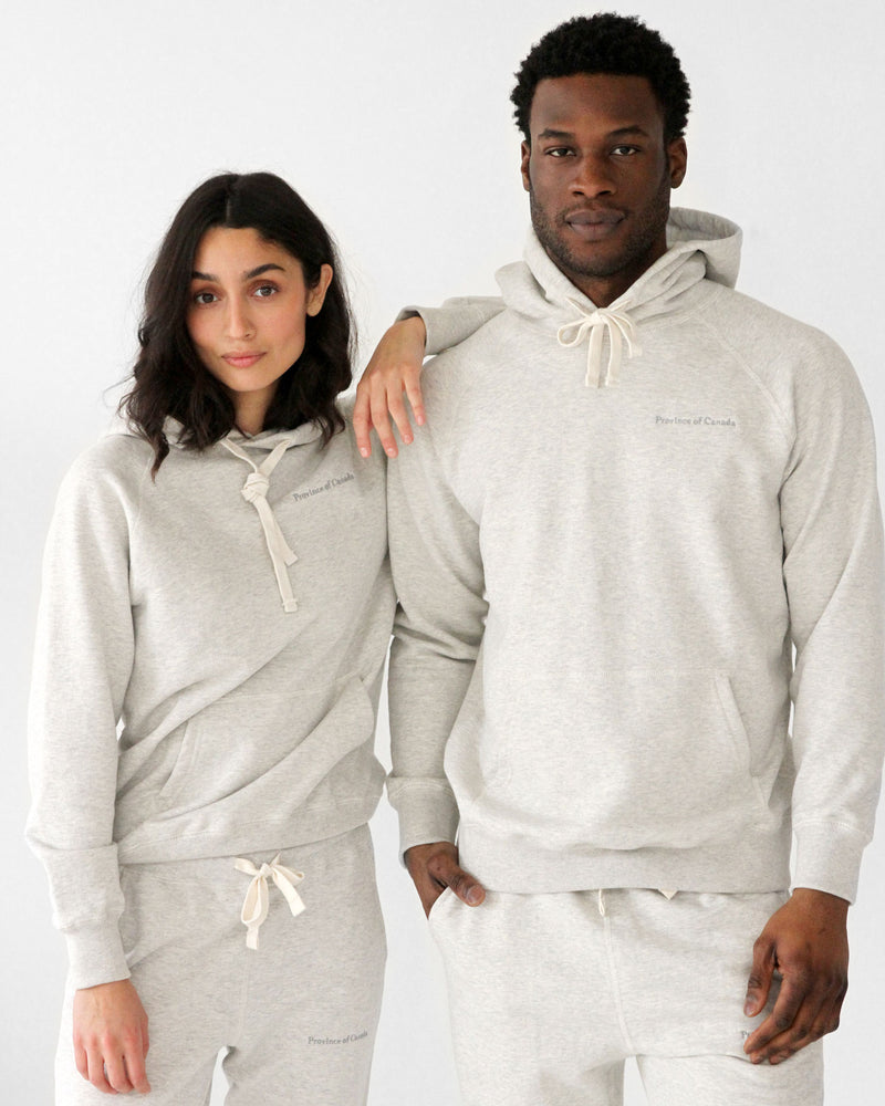 Made in Canada French Terry Hoodie Eggshell Unisex - Province of Canada