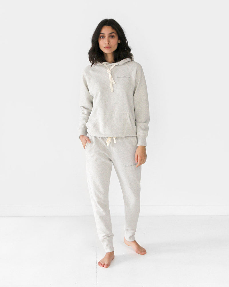 Made in Canada Skinny French Terry Sweatpant Eggshell - Unisex Province of Canada