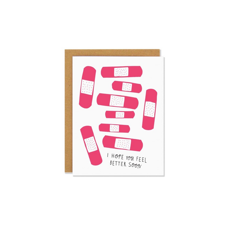 Made in Canada - Feel Better Soon Bandages Greeting Card - Province of Canada