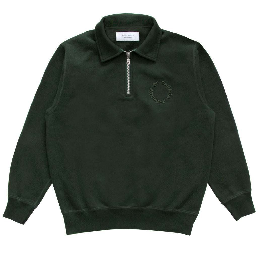 Half Zip Fleece Sweatshirt Forest - Unisex