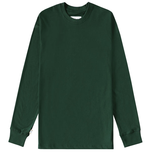 Made in Canada 100% Organic Cotton Monday Long Sleeve Tee T-Shirt Forest Green - Province of Canada