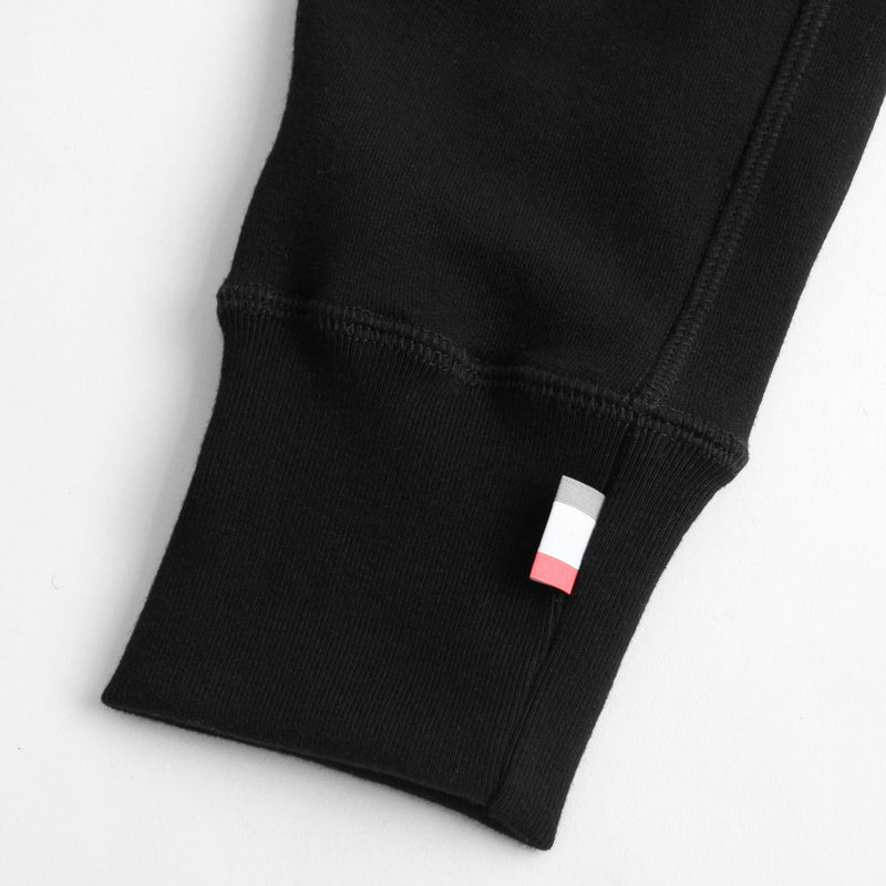 French Terry Straight Sweatpant - Black
