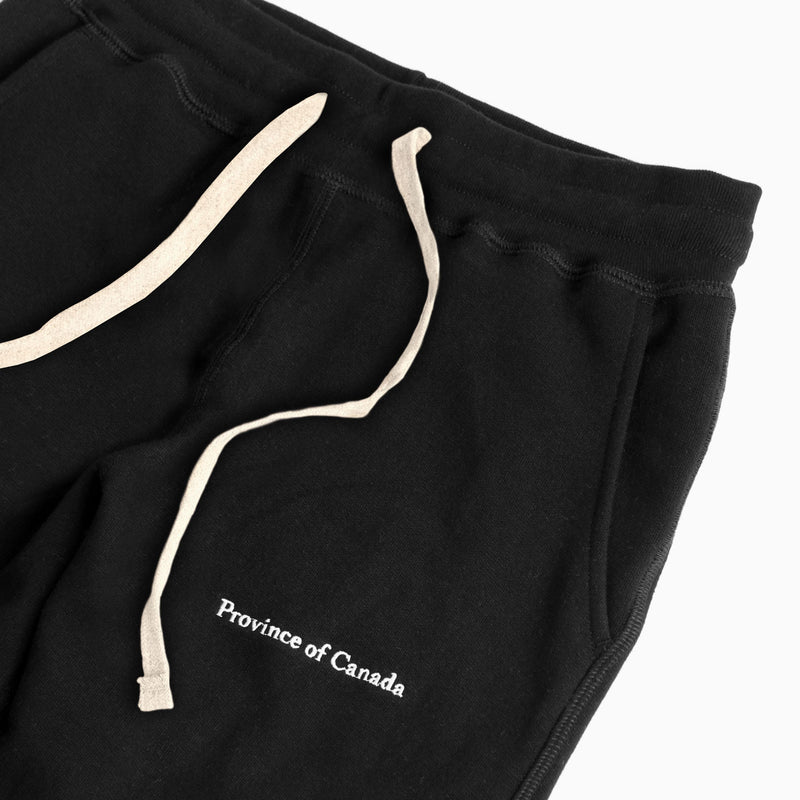 Skinny French Terry Sweatpant Black - Unisex - Made in Canada - Province of  Canada
