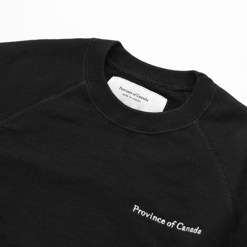 French Terry Sweater Black - Unisex - Province of Canada