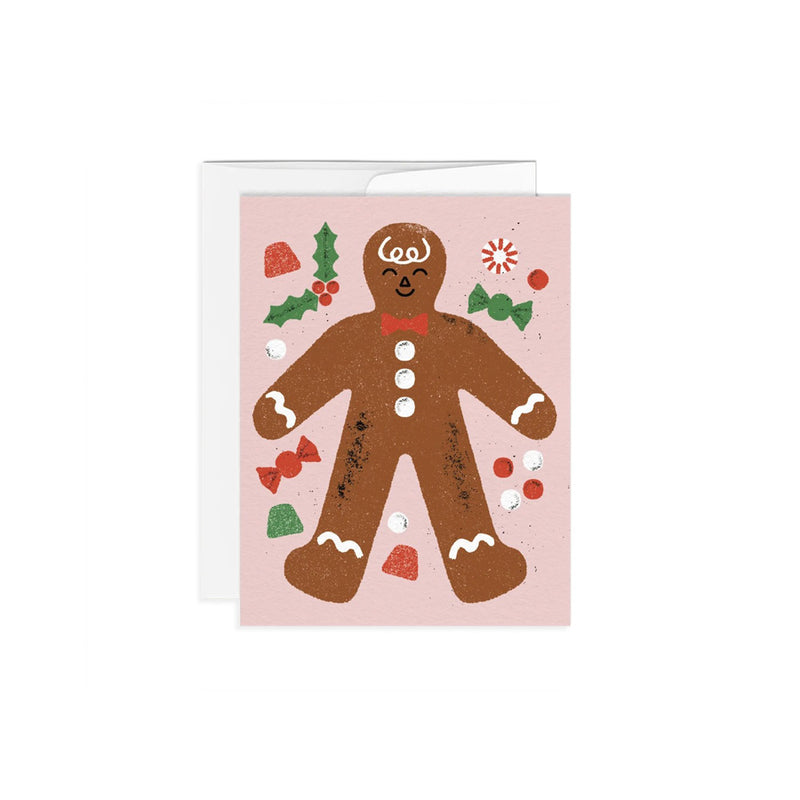 Gingerbread Man Greeting Card - Made in Canada - Province of Canada