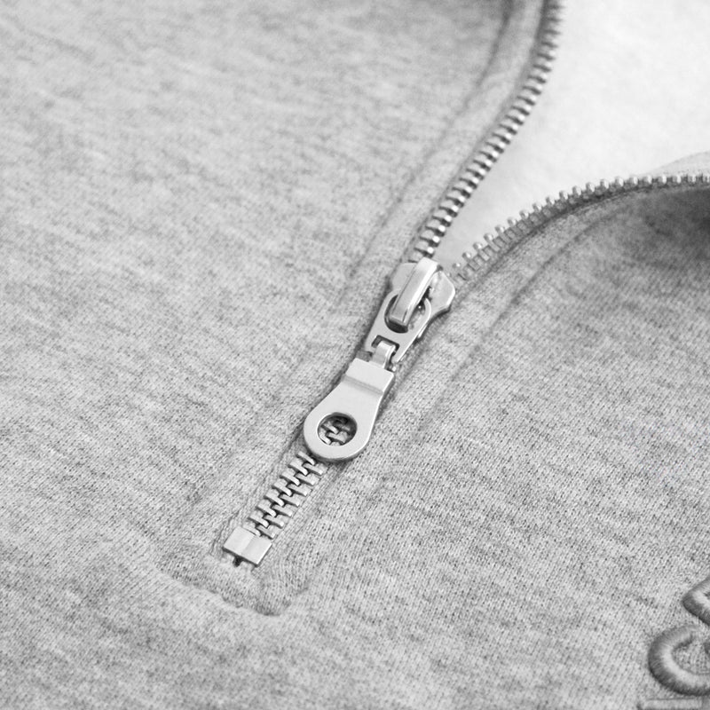 Province of Canada - Half Zip Fleece Sweatshirt Heather Grey Unisex - Made in Canada