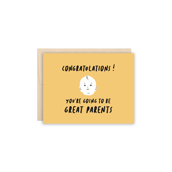 Great Parents Greeting Card - Made in Canada - Province of Canada