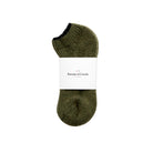 Slipper Socks Olive 100% Wool - Made in Canada - Province of Canada