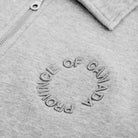 Province of Canada - Half Zip Fleece Sweatshirt Heather Grey Unisex - Made in Canada