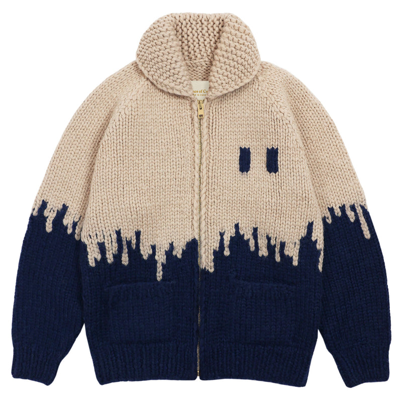 Made in Canada Wool Hand Knit Drip Knit Sweater Unisex - Province of Canada