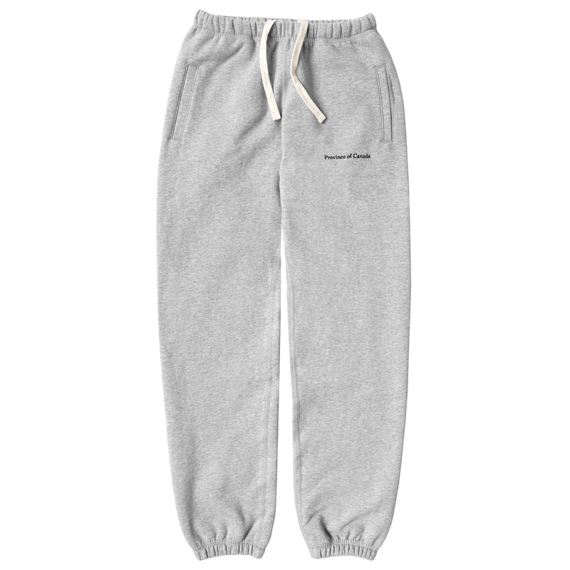 Old School Classic Made in Canada Fleece Heather Grey Lounge Sweatpants Unisex - Province of Canada